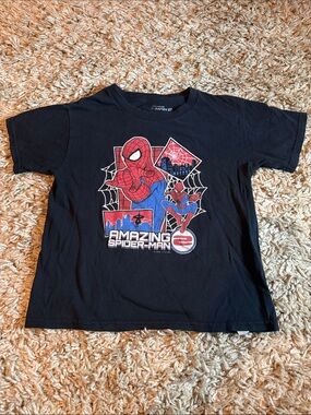 Marvel The Amazing Spider-Man 2 Kids Black Action Graphic Tee Shirt